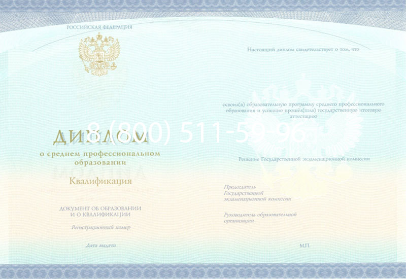 Купить Диплом колледжа (Спецбланк) 2014-2024 года в Кирове Купить Диплом колледжа (Спецбланк) 2014-2024 года в Кирове